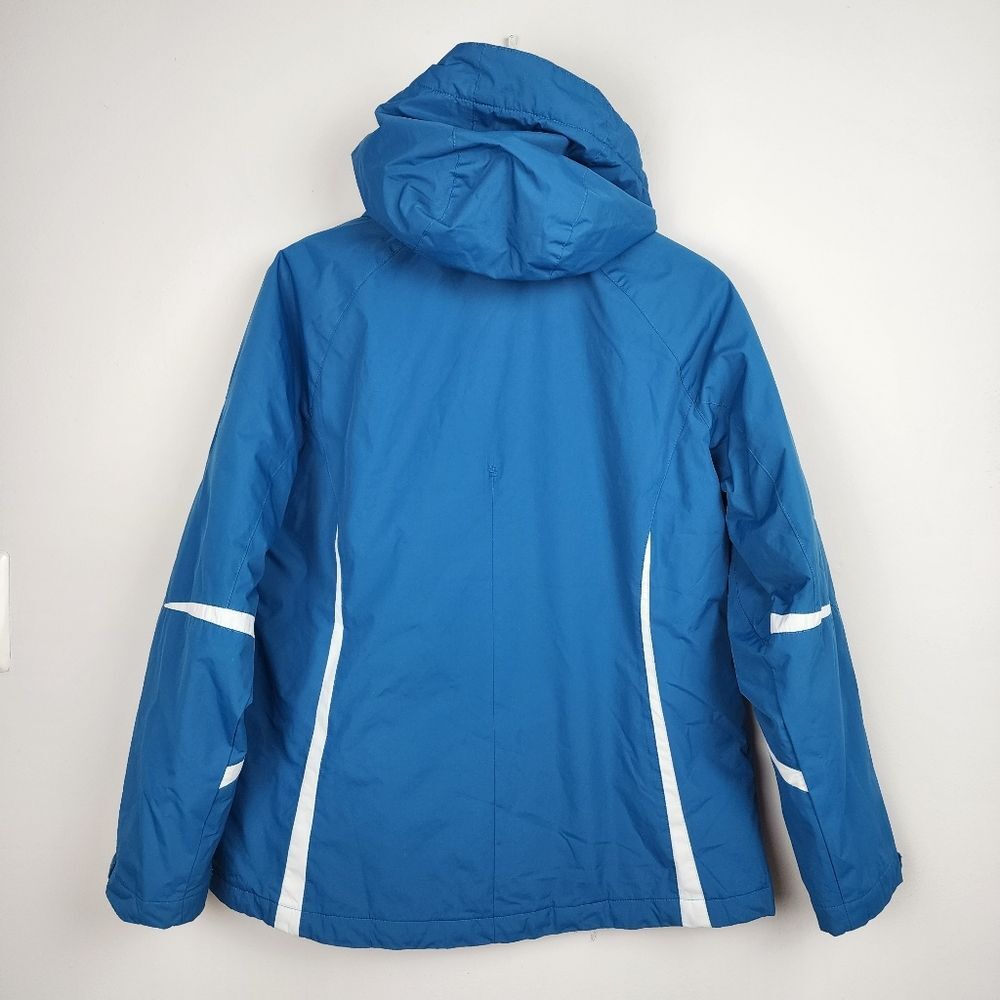Aspen 3-in-1 Parka Jacket Women's Large Turquoise Blue Gorpcore Hooded Windbreak - Picture 14 of 16